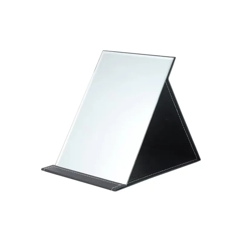 A Few More Cute Foldable Portable High Definition PU Leather Table Large Size Make Up Mirrors Travel Business Unisex-13