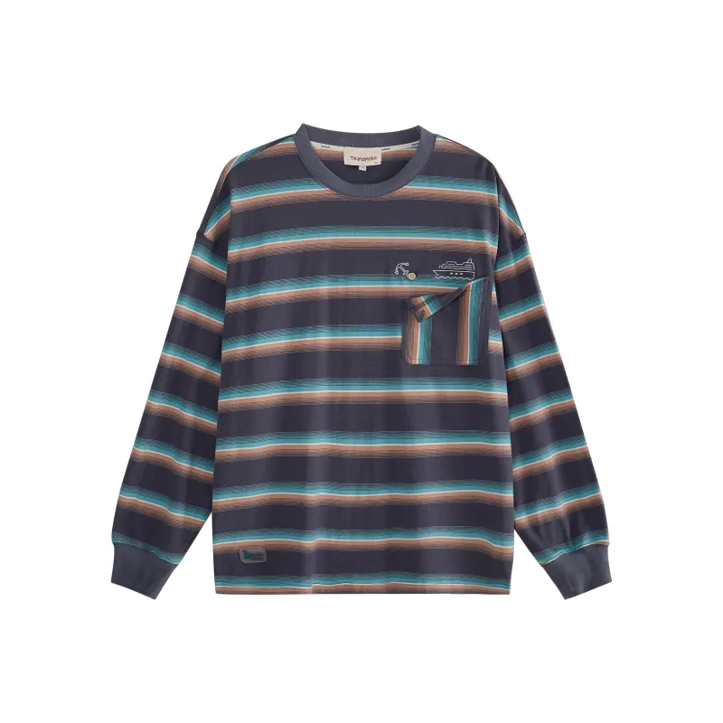 TIKIMOMOKA Straight Long Sleeved T Shirt Unisex-0