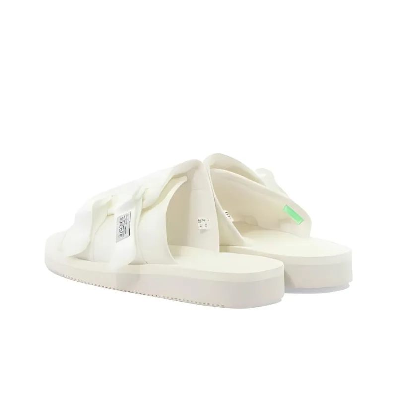 Suicoke Rubber Sole Odor Resistant, Abrasion Resistant Slide Slippers Unisex White-3