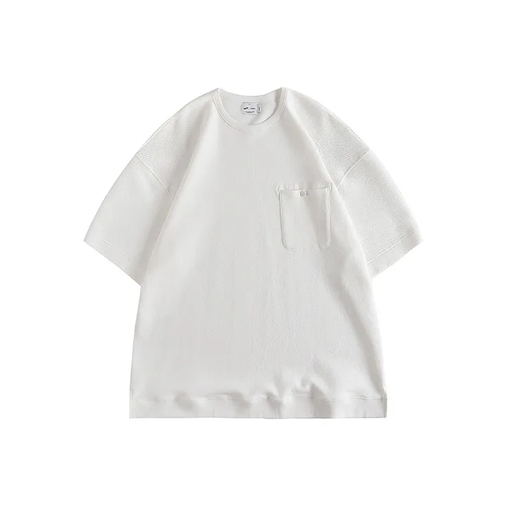 Evi Stub SS21 Other Elbow-Length Sleeved T-Shirt Unisex White-0