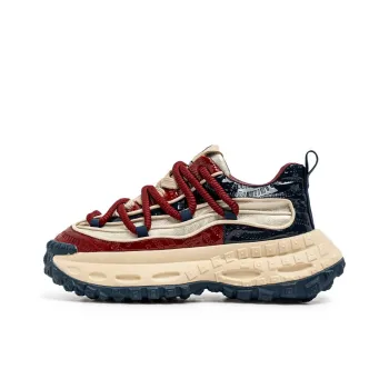 JKEM Cushioning Height Increasing Wear Resistant Slip Resistant Low Top Chunky Sneakers Men's