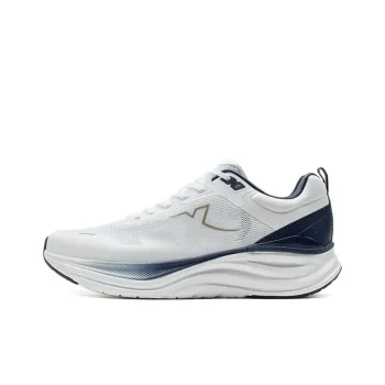 XTEP Cloud Walk 1.0 Coverage Wear Resistant Slip Resistant Low Top Casual Running Shoes Men's White Blue