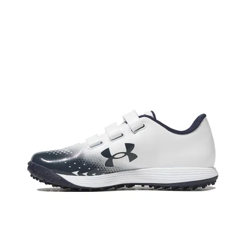 Under Armour Extreme 2.0 Low Top Upper Height Baseball Shoes Men's White Blue