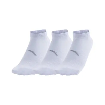 Anta Variety Training Collection Ankle Socks Unisex 3 Pack Pure White