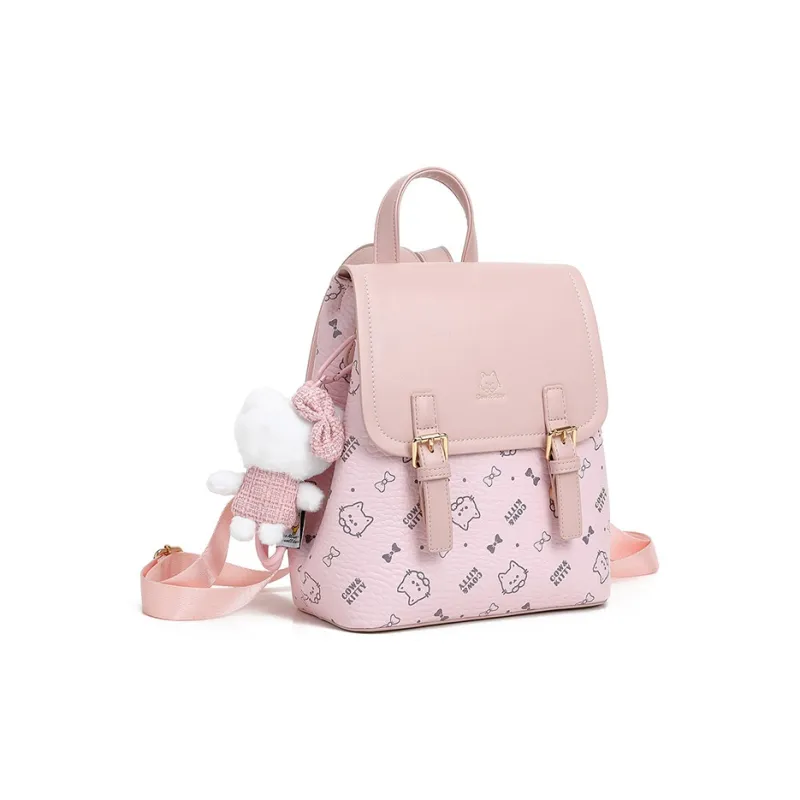 JANE KLAIN Synthetic Leather Backpack Regular Women's Cherry Blossom Pink/Apricot/Pink-11