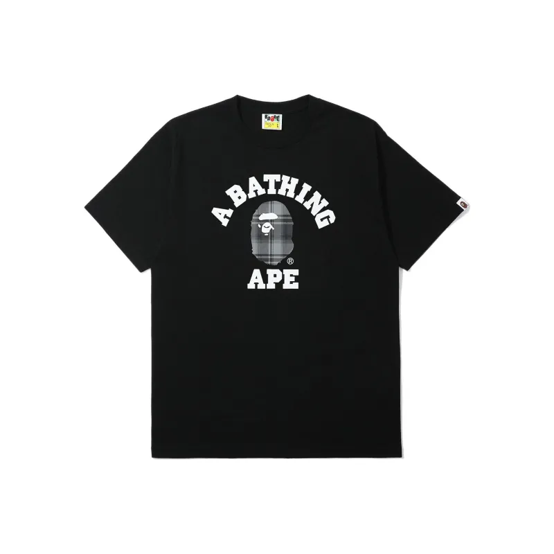 Bape Check College Tee-4