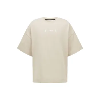 Nba X HUGO BOSS HUGO BOSS X NBA T Shirts Men Light Beige