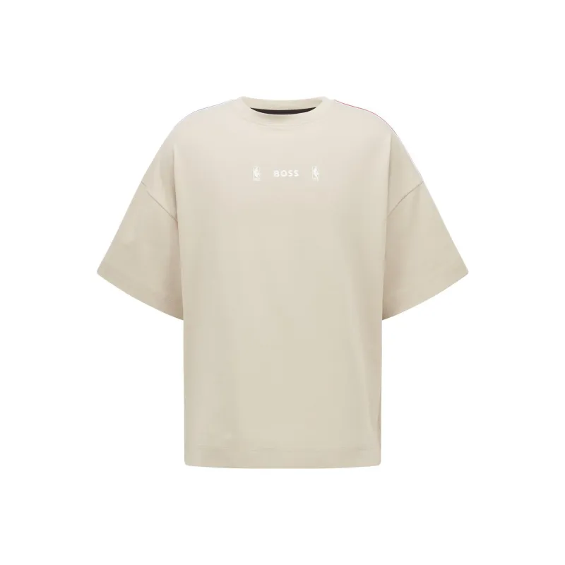 Nba X HUGO BOSS HUGO BOSS X NBA T Shirts Men Light Beige-0