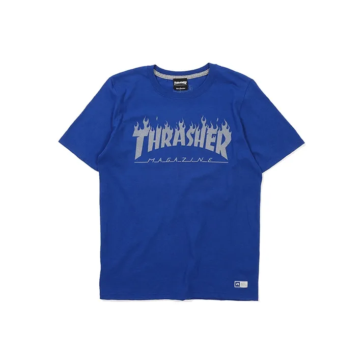 Thrasher T-Shirt Japan Version Unisex Royal Blue-0