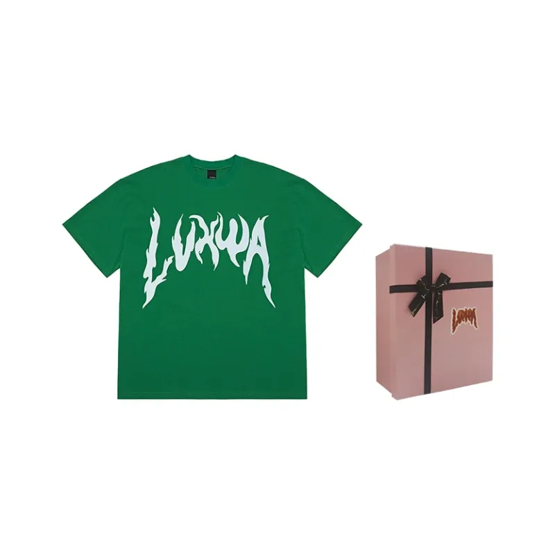 LVXWA Straight T Shirt Unisex Grass Green-6