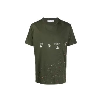 OFF WHITE Paint Splatter T shirt
