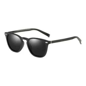 PRETTYALLUSION Aluminum Magnesium Alloy TR/Memory Plastic Round Sunglasses Unisex