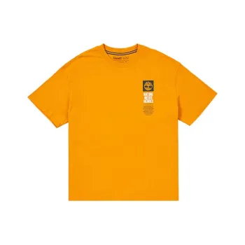 Timberland T-Shirts Men Orange Red