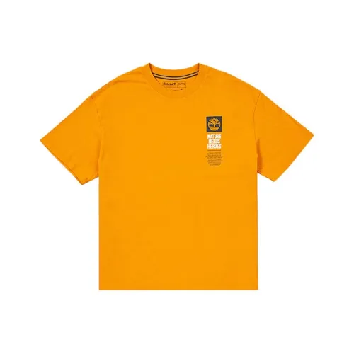 Timberland T-Shirts Men Orange Red
