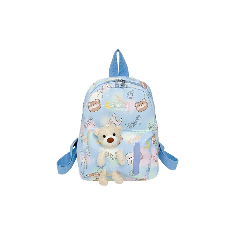 URBAN FOREST Nylon Backpack Women's Pink/Violet/Green/Blue/Black-24