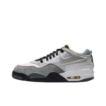 JORDAN 4 Rm Premium White Black Smoke Grey Fire Red