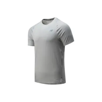 New Balance Run For Life T Shirts Men Gray