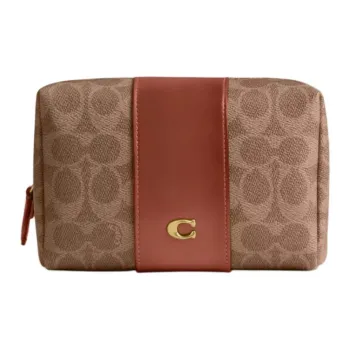 COACH Essential Coated Canvas Storage Bag, Makeup Bag, Shoulder Bag Women's