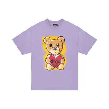 Drew House T Shirts Men Purple/Lavender