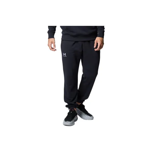 Under Armour Essential Knitted Sweatpants Men's Black / White002