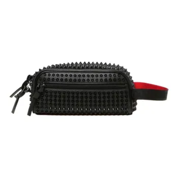 CL LUBOTING Calfskin Clutch Unisex Black