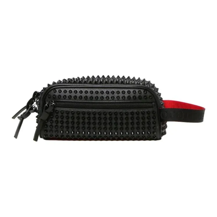 CL LUBOTING Calfskin Clutch Unisex Black-0