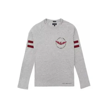 ARMANI JEANS T Shirts Men Light Gray