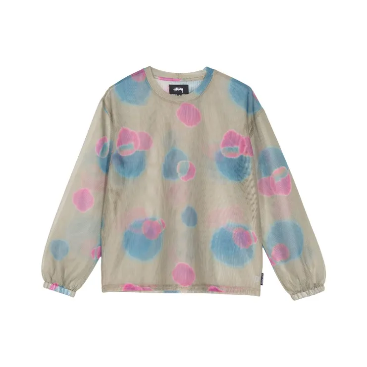 Stussy Printed Long Sleeve Mesh Tee-2