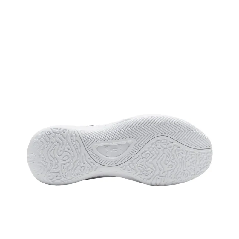 Under Armour Lockdown 7 Low Top Basketball Shoes Unisex White-4