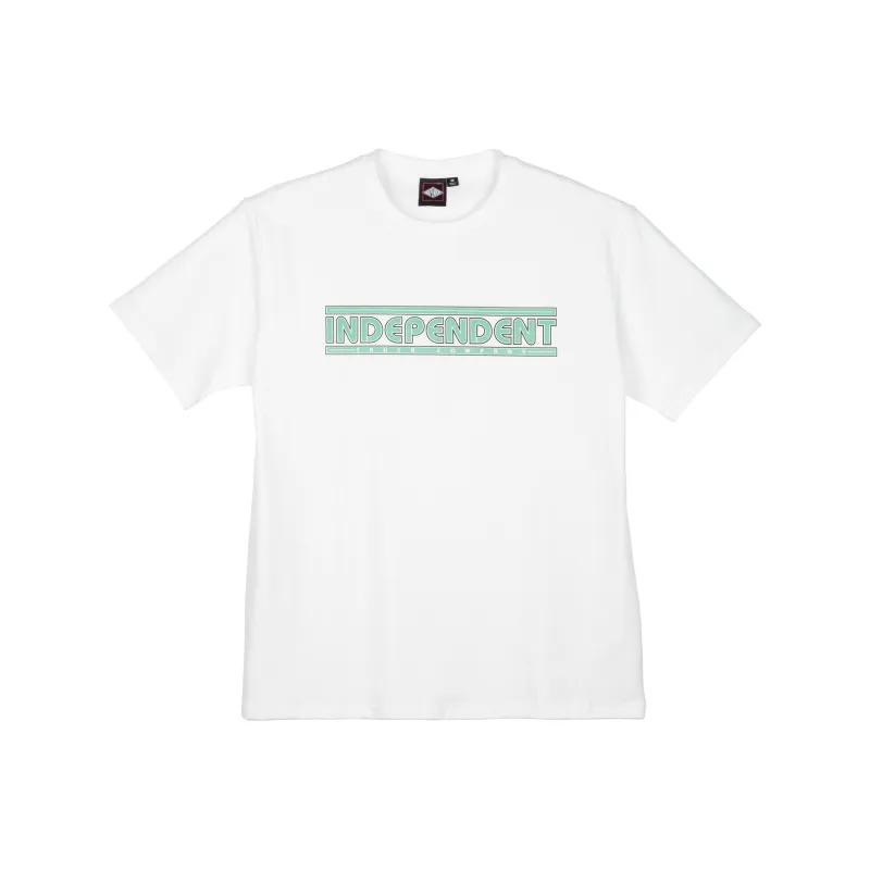 INDEPENDENT Elbow-Length Sleeved T-Shirt Unisex White-0
