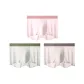 99040-D Set-Color Block Ice Silk Pants-Light Pink+Pea Green+Khaki (3 Pack)