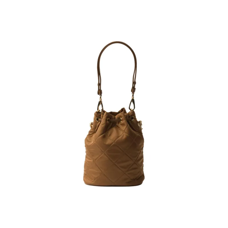 PRADA Re Nylon Recycled Polyamide Shoulder Bag Regular Women's Brown-2