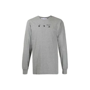 OFF WHITE SS21 T Shirts Men Gray