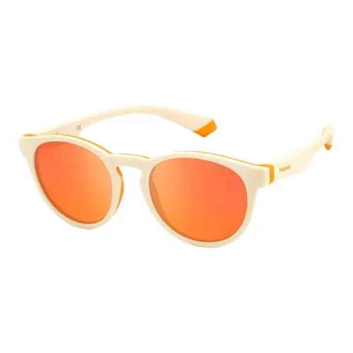 Polaroid Plastic Round Sunglasses Kids' Beige