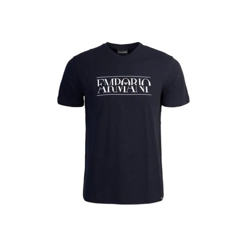 EMPORIO ARMANI T Shirts Men Marine Blue-0