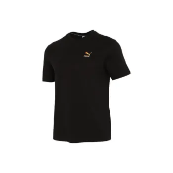 PUMA RAINBOW LOGO T-Shirts Men Black
