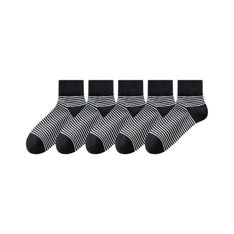 Temooues Mid Calf Socks Unisex 5 Pack-9