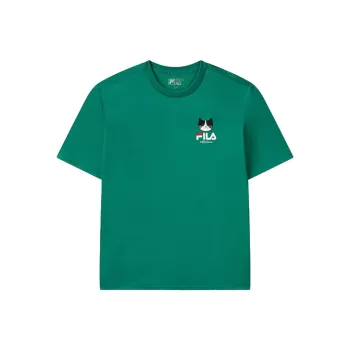 FILA T Shirts Unisex Hedge Green
