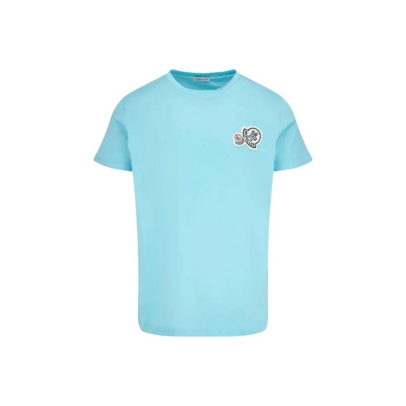 Moncler T Shirt Men's Light Blue-0