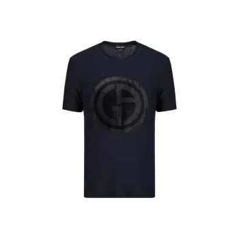 GIORGIO ARMANI T-Shirts Men Black