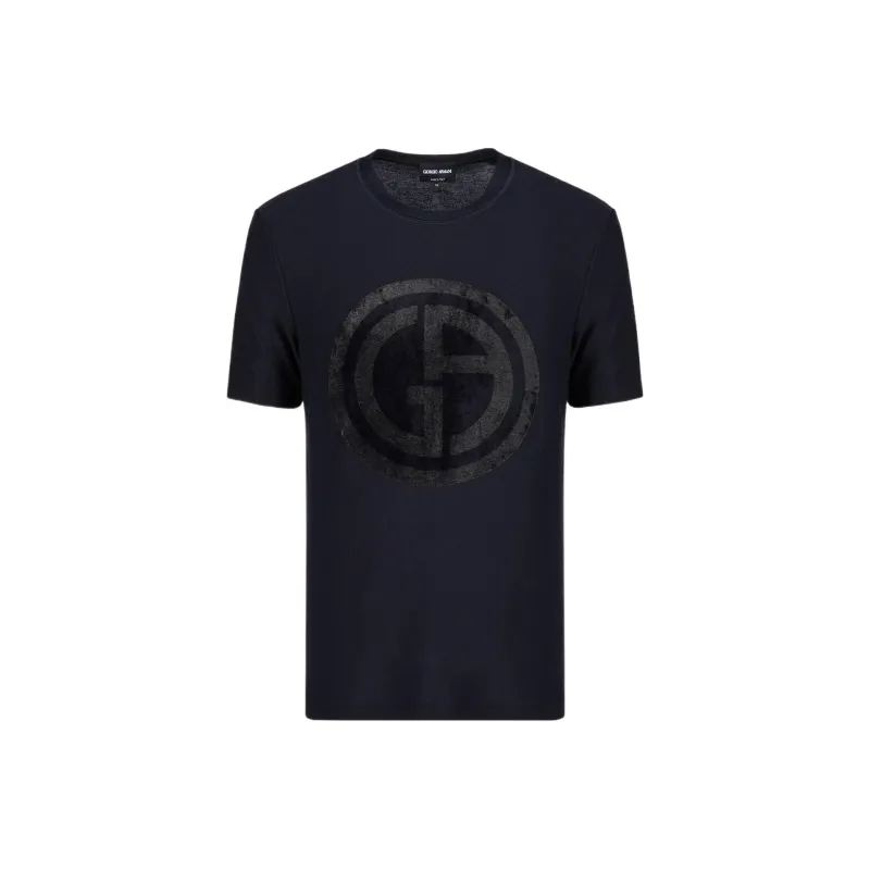 GIORGIO ARMANI T Shirts Men Black-0