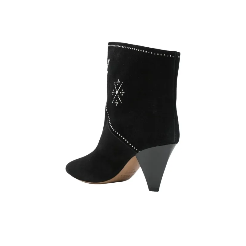 ISABEL MARANT Loline Stiefel Ankle Boots 8cm Women's Black-3