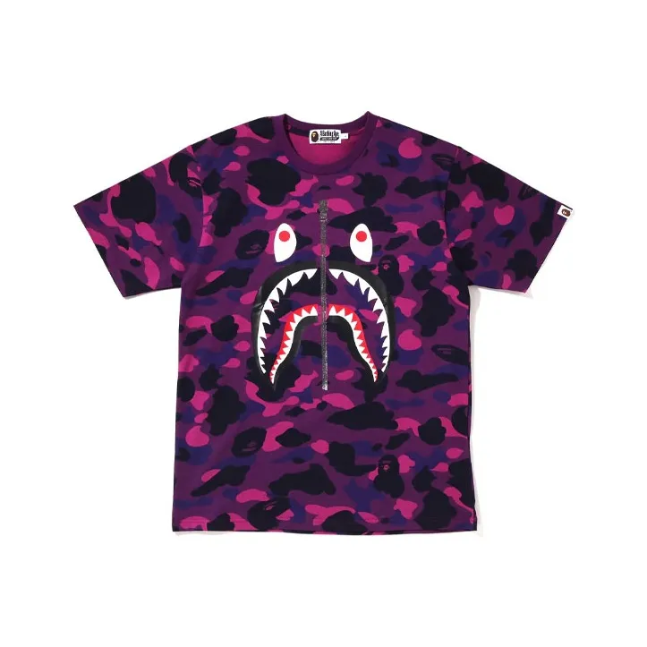 A BATHING APE Color Camo Shark Tee-2