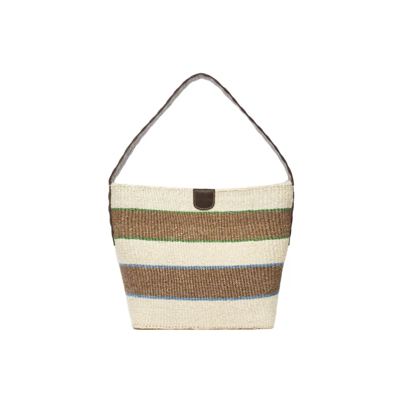 WEEKEND MaxMara Sisal Bucket Bag, Shoulder Bag Women's Caramel-0