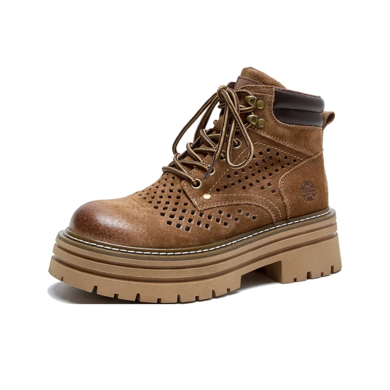 JIETEGONGYANG Anti Slip Wear Resistant Breathable Moisture Wicking Mid Top Casual Shoes Women's-3
