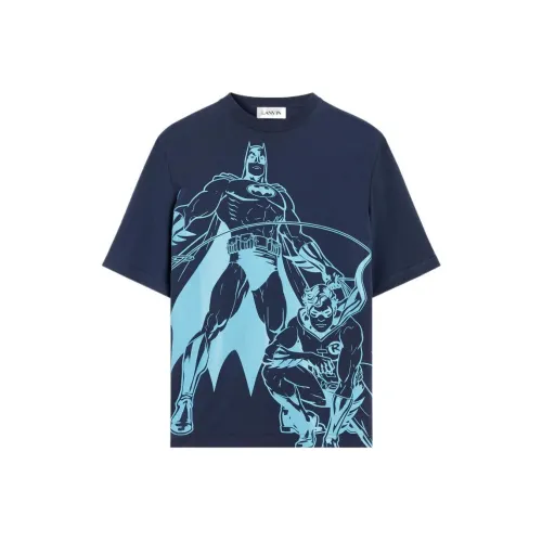 Lanvin Batman T Shirts Men Violet