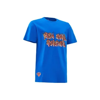 NBA Knicks Team T Shirts Men Klein Blue
