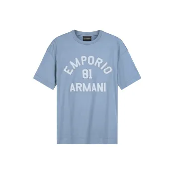 EMPORIO ARMANI T Shirts Men Light Blue