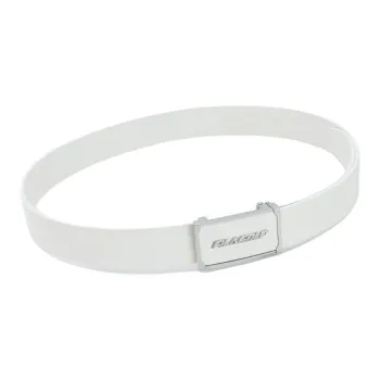 FILA Cow Leather Belts Men's White 3.4CM