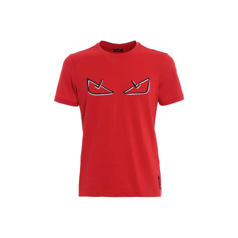 FENDI T-Shirts Men Red-0